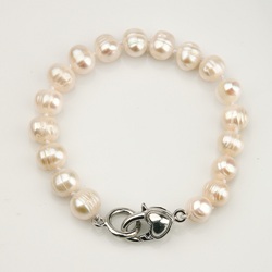 Real Pearl Bracelet White